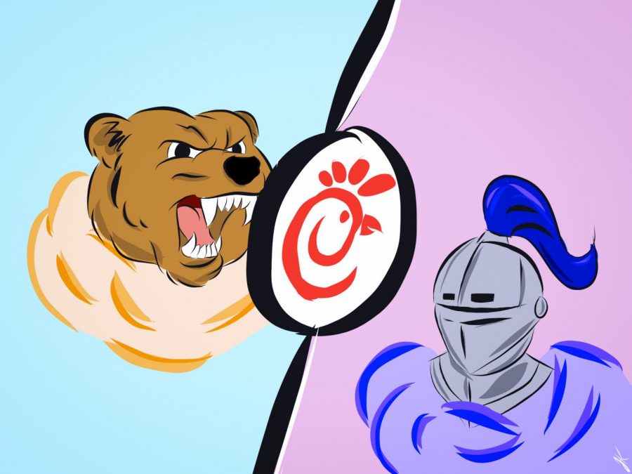 Grizzlies+and+Knights+are+ready+to+fight+to+claim+the+title+of+Chick-Fil-A+Challenge+Winner.