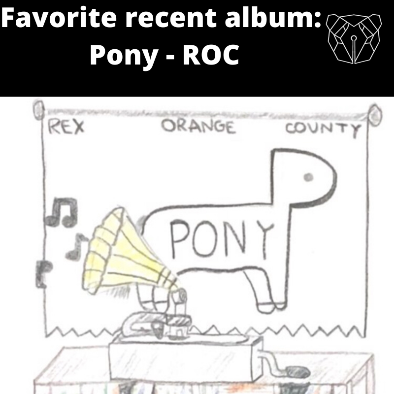 Rex Orange Countys Pony won favorite recent album with 133/345 votes.