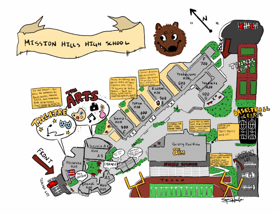 Student Campus Map c/o The Silvertip