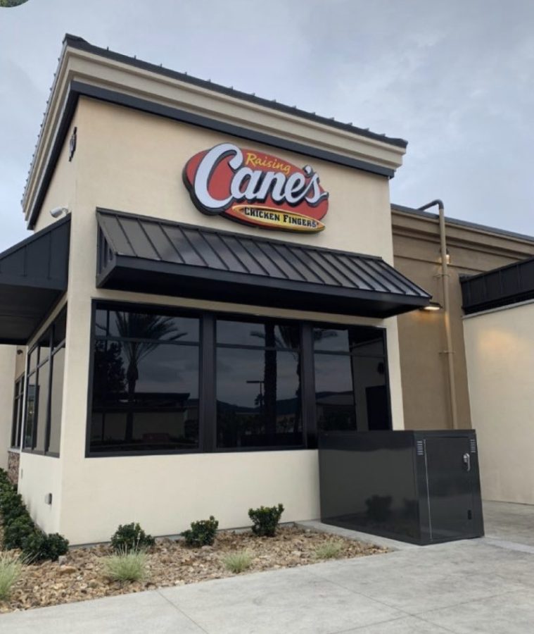 Fast-food restaurant Raising Cane's settles into their new location on Las Posas Ave. 