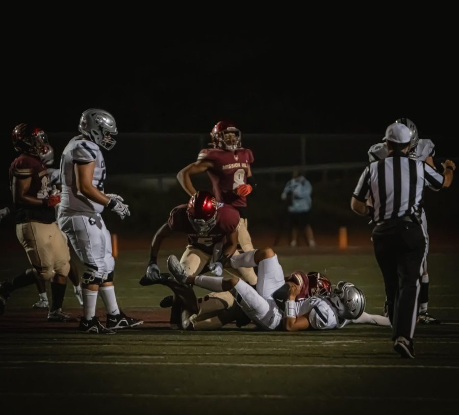 Mission Hills Varsity Football plays against Chaparral on the night of August 20, 2022. 