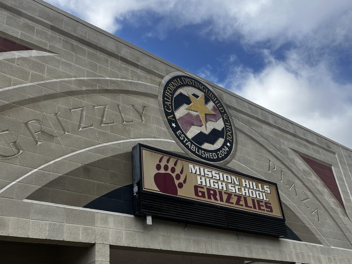 Mission Hills High School Grizzly Plaza, heart of the school and the very beginning.